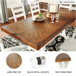Signature Design by Ashley Valebeck Rectangular Dining Table in White and Brown
