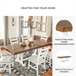 Signature Design by Ashley Valebeck Rectangular Dining Table in White and Brown