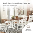 Signature Design by Ashley Valebeck Rectangular Dining Table in White and Brown