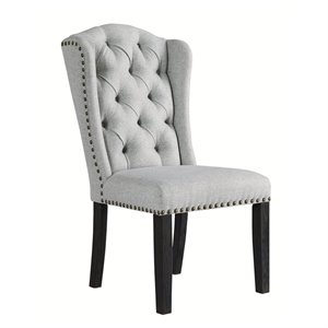 signature design by ashley jeanette upholstered dining chair in linen