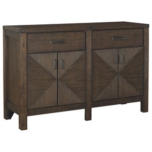 signature design by ashley dellbeck dining room server in brown