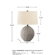 Signature Design by Ashley Harif Paper Table Lamp in Beige