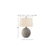 Signature Design by Ashley Harif Paper Table Lamp in Beige