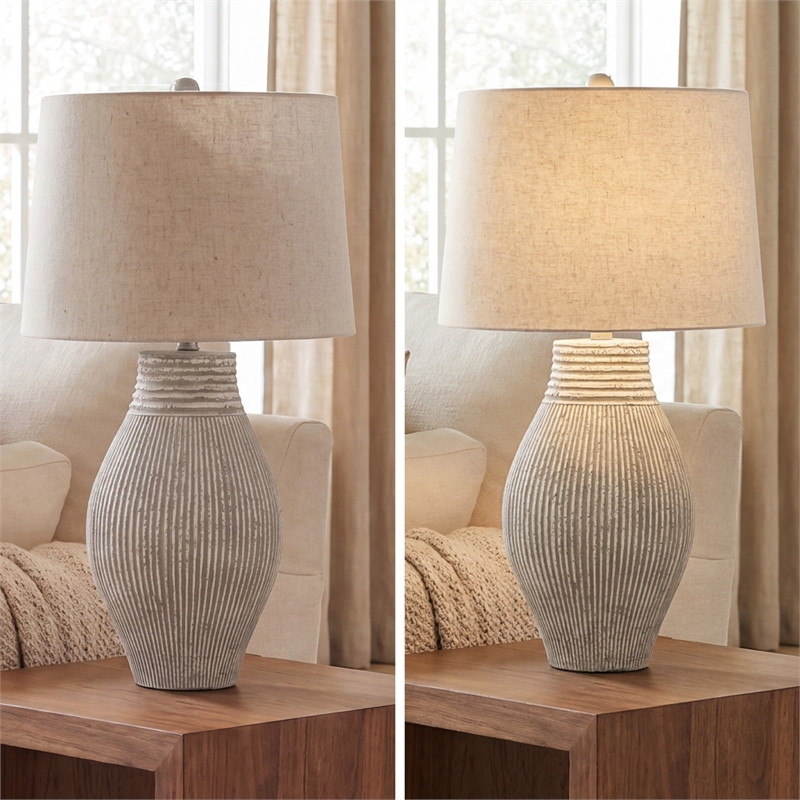 Signature Design by Ashley Layal Paper Table Lamp in Black