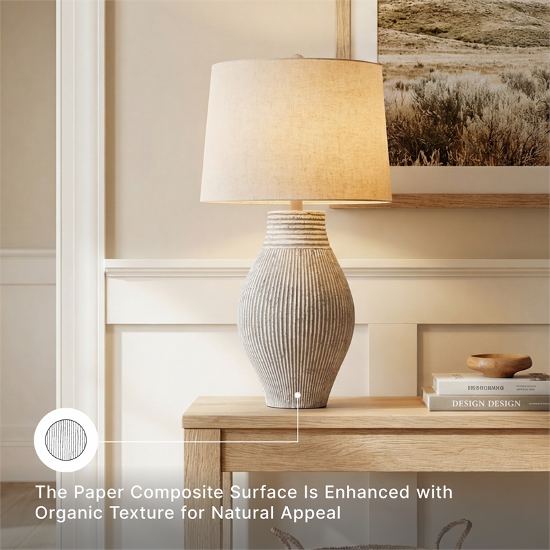 Signature Design by Ashley Layal Paper Table Lamp in Black