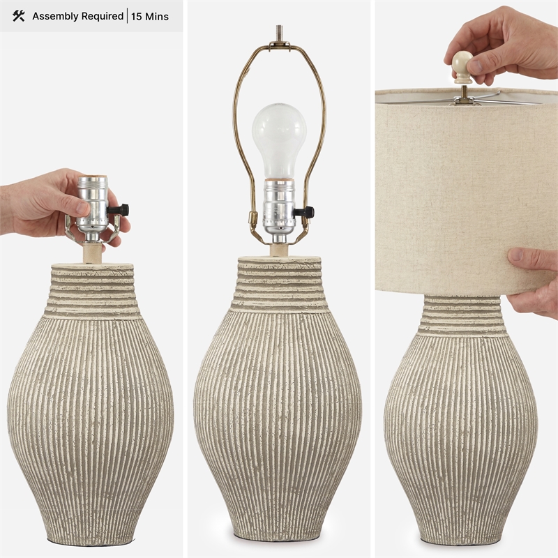 Signature Design by Ashley Layal Paper Table Lamp in Black