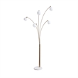 Signature Design by Ashley Taliya Metal Arc Lamp in Champagne and White