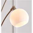 Signature Design by Ashley Taliya Metal Arc Lamp in Champagne and White