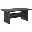 Signature Design by Ashley Easy Isle Patio Dining Table in Dark Brown and Beige
