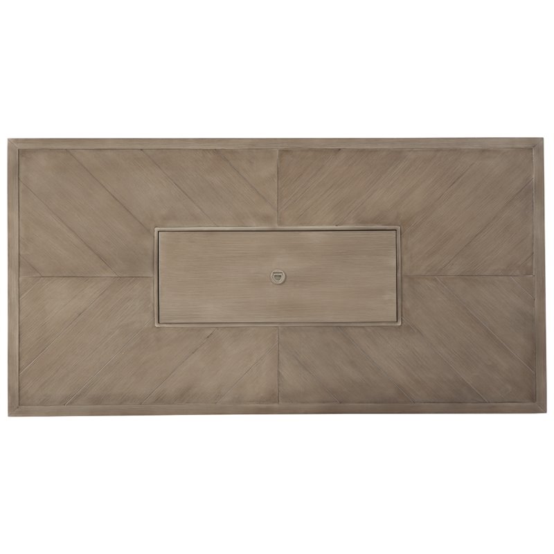 Signature Design by Ashley Beachcroft Rectangular Fire Pit Table in Beige