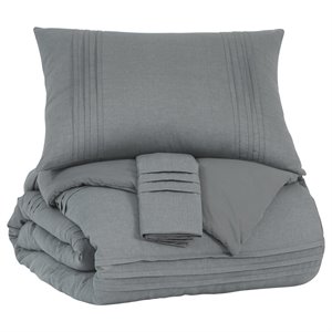 signature design by ashley mattias comforter set in gray
