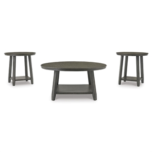 Signature Design by Ashley Caitbrook 3 Piece Coffee Table Set in Gray