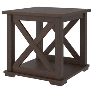 signature design by ashley camiburg square end table in warm brown