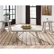 Signature Design by Ashley Carynhurst 3 Piece Coffee Table Set in Whitewash