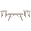 Signature Design by Ashley Carynhurst 3 Piece Coffee Table Set in Whitewash