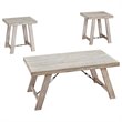 Signature Design by Ashley Carynhurst 3 Piece Coffee Table Set in Whitewash