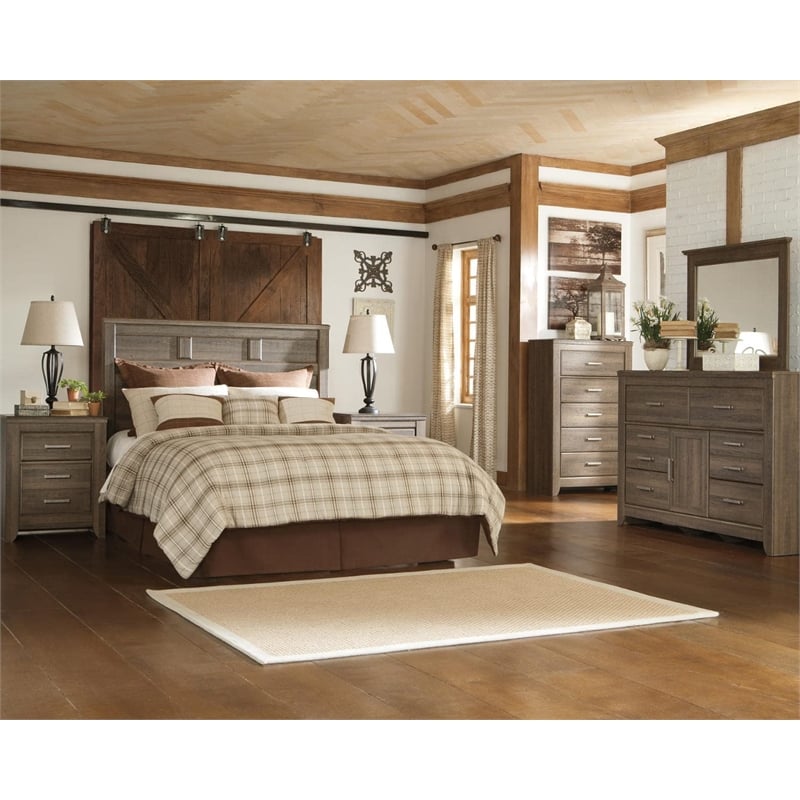 Signature Design by Ashley Juararo Queen Panel Headboard in Brown