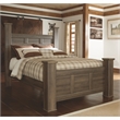 Signature Design by Ashley Juararo Poster Queen Bed in Dark Brown