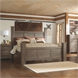 Signature Design by Ashley Juararo Poster California King Bed in Dark Brown