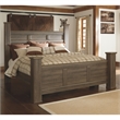 Signature Design by Ashley Juararo Poster California King Bed in Dark Brown