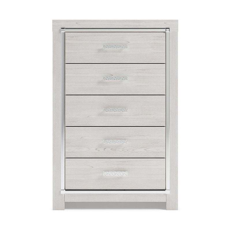 Ashley Furniture Altyra 5 Drawer Chest in White