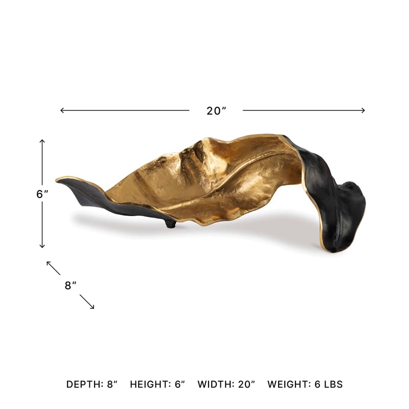 Signature Design by Ashley Melinda Black/Gold Finished Sculpture