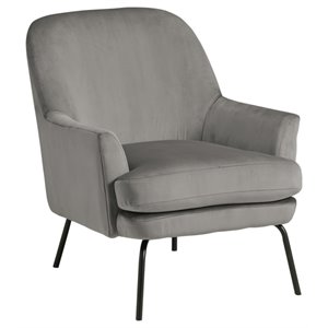 ashley furniture dericka steel gray accent chair