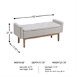 Signature Design by Ashley Briarson Beige/Brown Storage Bench