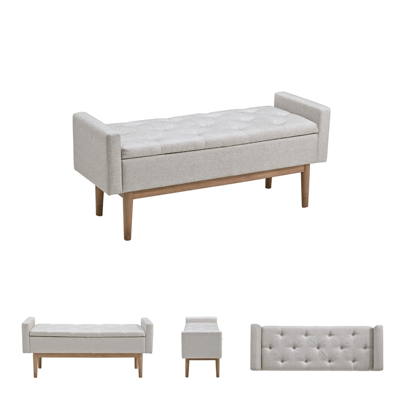 Signature Design by Ashley Briarson Beige/Brown Storage Bench