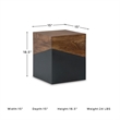 Signature Design by Ashley Trailbend Brown/Gunmetal Accent Table