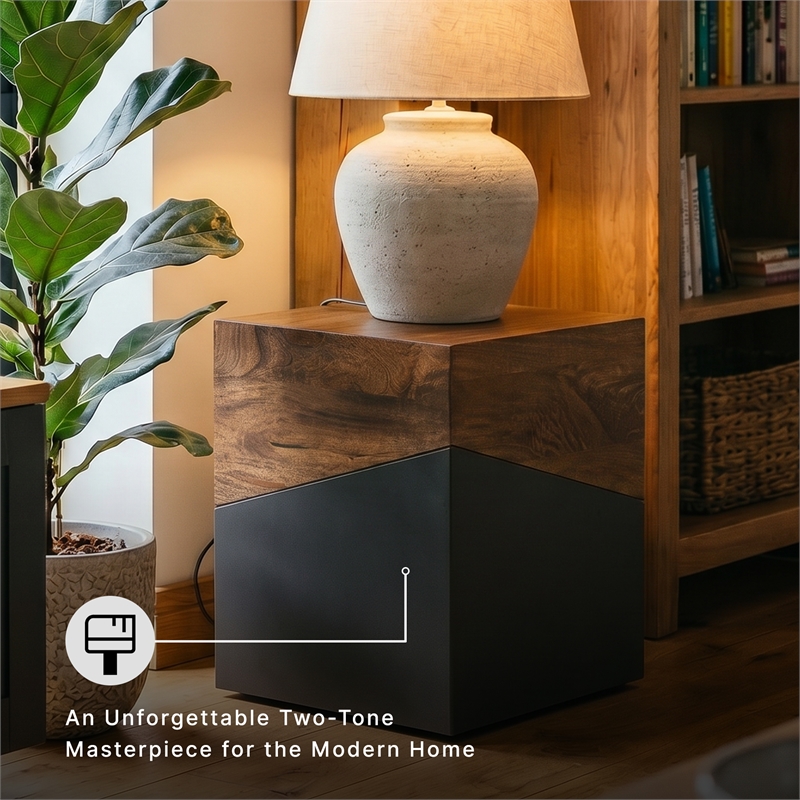 Signature Design by Ashley Trailbend Brown/Gunmetal Accent Table