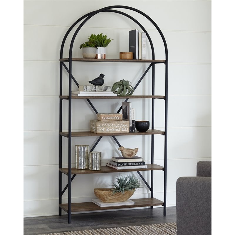 Signature Design by Ashley Galtbury Brown/Black Bookcase