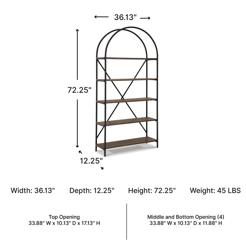 Signature Design by Ashley Galtbury Brown/Black Bookcase