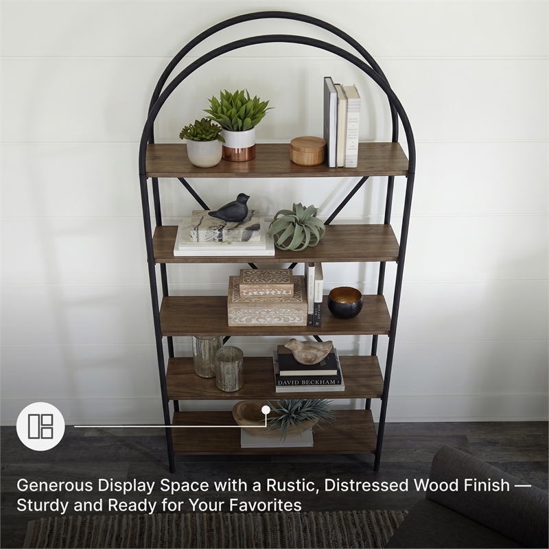 Signature Design by Ashley Galtbury Brown/Black Bookcase