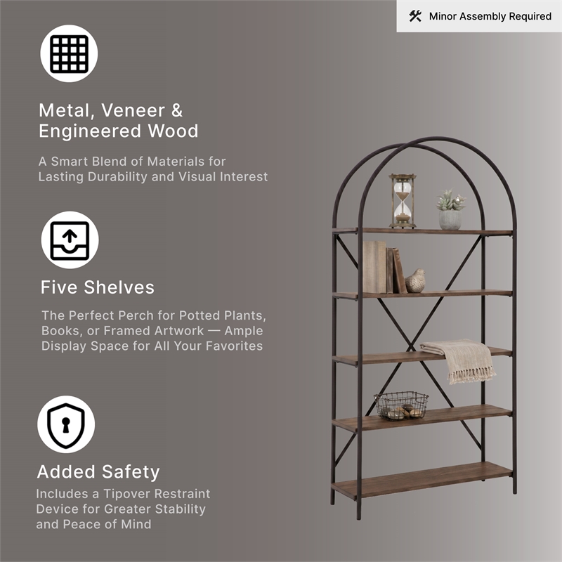 Signature Design by Ashley Galtbury Brown/Black Bookcase