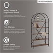 Signature Design by Ashley Galtbury Brown/Black Bookcase