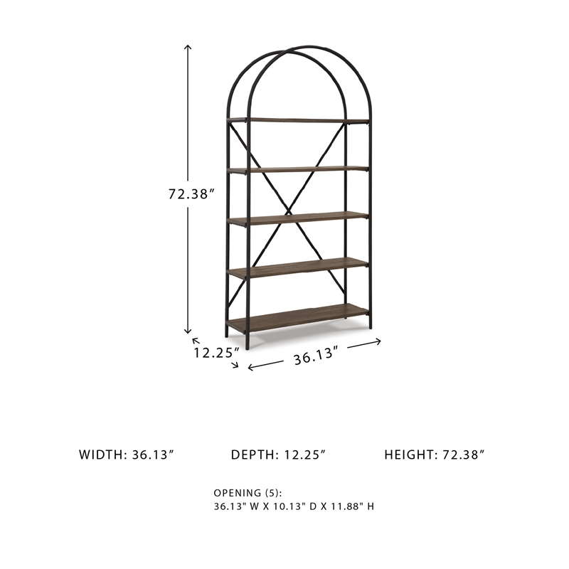 Signature Design by Ashley Galtbury Brown/Black Bookcase