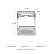 Signature Design by Ashley Chaseton Clear/Silver Accent Table