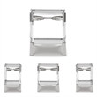 Signature Design by Ashley Chaseton Clear/Silver Accent Table