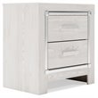 Ashley Furniture Altyra Two Drawer Engineered Wood Night Stand in White