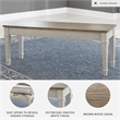 Signature Design by Ashley Skempton Wood Storage Bench in White & Light Brown