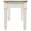 Signature Design by Ashley Skempton Wood Storage Bench in White & Light Brown