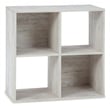 Ashley Furniture Paxberry Four CubeEngineered Wood  Organizer in Off White