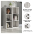 Ashley Furniture Paxberry Engineered Wood 6-Cube Organizer in White Wash