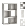 Ashley Furniture Paxberry Engineered Wood 6-Cube Organizer in White Wash