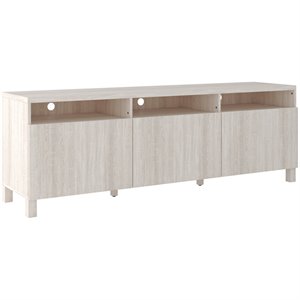 ashley furniture dorrinson extra large engineered wood tv stand in antique white
