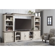 Ashley Furniture Havalance Right Wood Pier Cabinet in White Wash & Gray