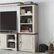 Ashley Furniture Havalance Right Wood Pier Cabinet in White Wash & Gray