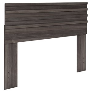 ashley furniture brymont queen panel engineered wood headboard in gray