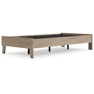 ashley furniture oliah twin engineered wood platform bed in natural